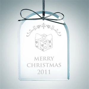 Beveled Arch Clear Glass Ornament