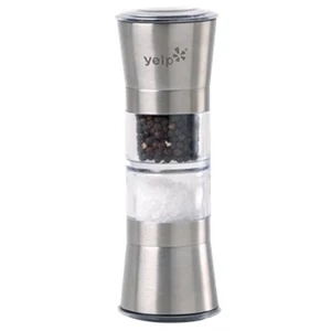 Duo - Stainless Steel Dual Salt And Pepper Mill With Ceramic Mechanism