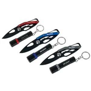 Raptor Tool Zone (tm) - Two-tone Set With Flashlight And Matching Colored Knife