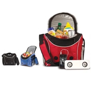 Ice River;ice River Speaker Cooler - Printed - Cooler With Waterproof Speakers, Mp3 Pocket, 18 Can Capacity