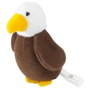 Weebeans (tm) Animal Fair - Eagle - Plush Three Inch Toy Animal With Silver Ball Chain, Blank