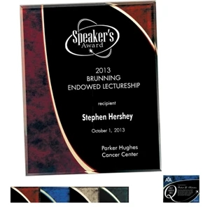 Halley Collection - 6'' X 8'' - Plaque Award. Exclusive Design. Exclusive Shimmering Effect Colors
