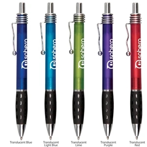 Vibe - Sale 5-7 Day Production - Super Glide Pen With Rubber Elliptical Patterned Gripper