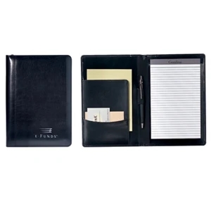 Wall Street - Simulated Leather Junior Writing Pad With Organizer Pocket