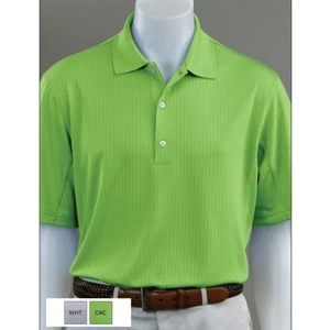 Play Dry (r) - S - X L - Men's Box Pattern Jacquard Pieced Polo Shirt. Blank
