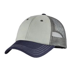 District (r) - Tri-tone Mesh Back Cap, Structured, High Profile, Plastic Snapback Closure