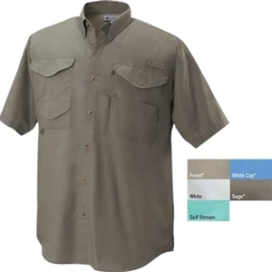 Bonehead (tm) - 3 X L - Relaxed Fit Short Sleeve Shirt With Rod Holder And Utility Loop