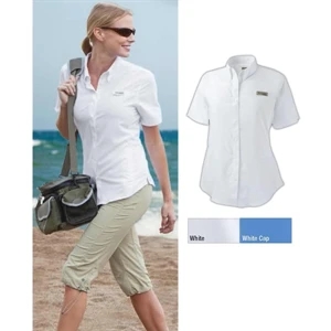 Tamiami (tm) Ii - S- X L - Women's 100% Polyester Short Sleeve Shirt With Feminine Seaming