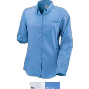 Tamiami (tm) Ii - S- X L - Women's 100% Polyester Long Sleeve Shirt With Feminine Seaming