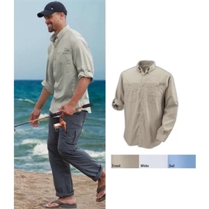 Tamiami (tm) Ii - S- X L - Men's Polyester Long Sleeve Shirt With Mechanical Stretch