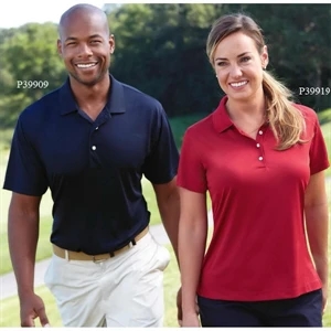 3 X L - Ladies' Solid Jersey Polo Shirt With 4-button Placket And Pearl Buttons