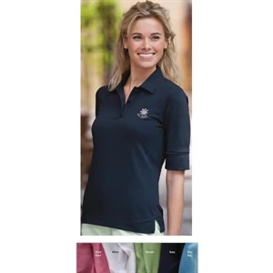 Classics - X S- X L - Ladies' Half-sleeve Pima Stretch Jersey Shirt With Turned Back Cuffs