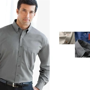 S- X L - Men's Color-rich Oxford Shirt With Button-down Collar And Dyed-to-match Buttons