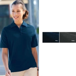 2 X L - Ladies' Mini-texture Performance Polo With Upf 30+ Sun Protection