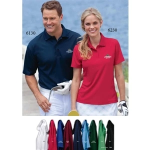 3 X L - Ladies' Solid Pique Polo Shirt With 2-button Placket And Tonal Buttons