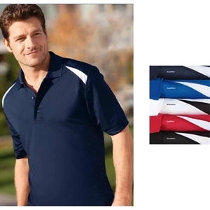 Sport (tm) - 3 X L - Men's Color Block Polo Shirt With Moisture Wicking, Coolmatrix (tm) Technology