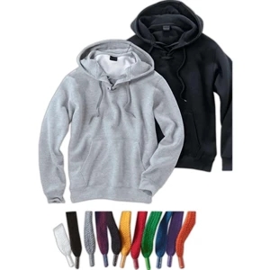 Signature Series (r) - 3 X L - Lace-up Hooded Sweatshirt With Matching Lace Tipped