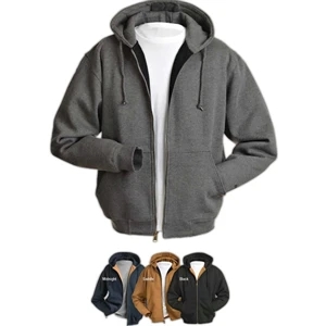 Crossfire (tm) - S- X L - Men's Lined Hooded Zip Sweatshirt With Articulated Elbows