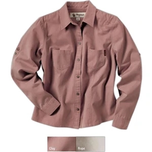 Sawtooth Collection (tm) Mortar - S- X L - Ladies' Shirt With Button Tabs For Adjustment From Long To Short Sleeves