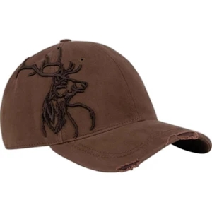 Authentic Wildlife Series (tm) - Elk - Structured Cap With High-contrast 3d Embroidery Wildlife Design