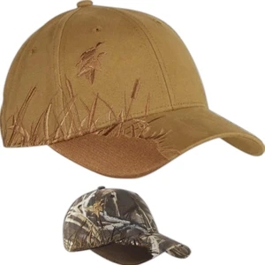 Authentic Wildlife Series (tm) - Mallard - Cotton Twill Cap With Detailed Wildlife Scene, 6 Panels