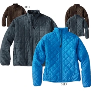 S- X L - Ladies' Lightweight Quilted Jacket With Elastic Cuffs And Hem