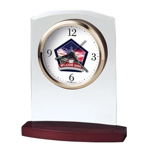 Marcus - Alarm Clock Features A Polished Gold-tone Bezel And Custom Dial