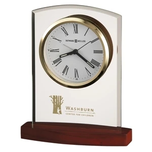Marcus - Alarm Clock Features A White Dial With Polished Gold-tone Bezel