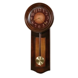 Avery - Rustic Cherry Finish Clock With Vintage Umber Inset Panel, Blank