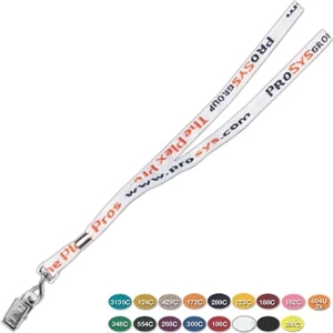 Knit-in Lanyard With Swivel Bulldog Attachment, 3/8" X 18" (plus/minus 5%)