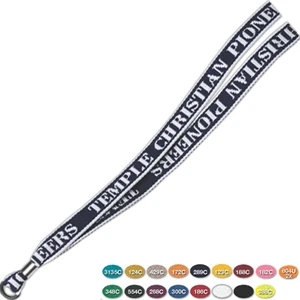 Knit-in Lanyard With Rubber O-ring Attachment, 5/8" X 18" (plus/minus 5%)
