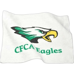 Printed 100% Cotton Terry Spirit Rally Towel With Hemmed Ends, 16" X 19"