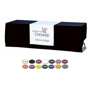 Table Cover Made Of 7 Oz. Poly/cotton Twill, 100 X 56 Thread Count, 8'