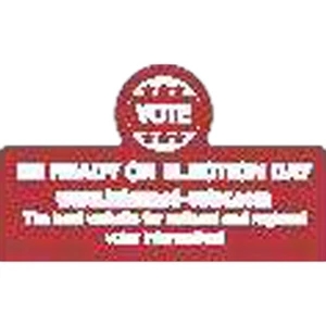 Peel-n-stick (r) - Colorrich (tm) - Vote - A Calendar Is The Single Most Powerful Promotional Item On The Market