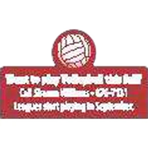 Peel-n-stick (r) - Printed - Volleyball - A Calendar Is The Single Most Powerful Promotional Item On The Market