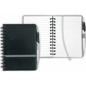 Chartwell - Vinyl Journal. 160 Page White Ruled Note Pad. 6" X 7 1/8" X 1"