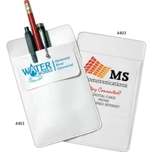 3" Flap - White Pocket Protector, Optimal Organization At Your Fingertips