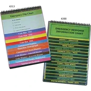 Ez Reference (tm) - Flip Chart Back Poly Back With Die Cut Hole With 16 Pockets