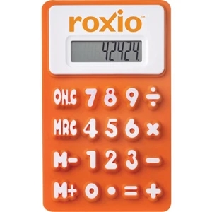 The Flex - Flexible Rubberized Calculator, Raised Numbers And Memory Functions