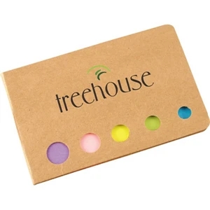 The Accent - Folding Booklet With Sticky Flags In 5 Bright Colors