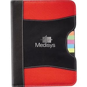 Laminated Polypropylene Cover Portfolio With Sticky Flag, Business Card Pockets Etc