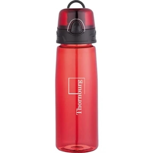Capri (tm) - 25 Oz. Sports Bottle With Press-button, Flip-open Drinking Lid With Spout