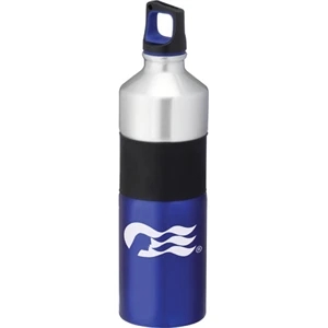 Nassau - 25-oz Aluminum Sports Bottle With Twist On Lid And Center Rubberized Grip