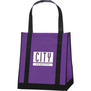 Apollo - Two Tone Tote Features Large Open Main Compartment With Pe Bottom Board
