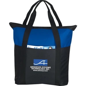 Heavy Duty Zippered Tote Bag In 600 Denier Polycanvas With 29" Double Handles