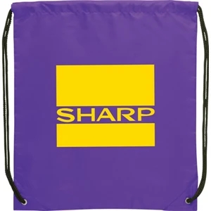 Oriole - Drawstring Cinch Backpack Made Of 210 Denier Polyester