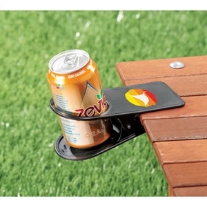 Game Day - Drinkware Clip, Abs Plastic. Clip On A Table Or Desk To Hold Your Drink