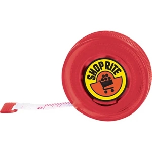 Retractable, 60" Polyester Tape Measure With Standard And Metric Measurements