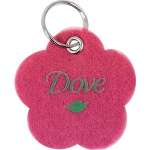 2" - Key Tag With Metal Grommet And Split Ring With Luggage Tag Cord Option