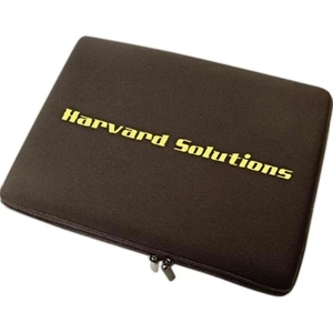 10.5" X 7.5" X 1.3" - Neoprene Laptop Sleeve With Front Pocket With Zipper Openings On 2 Sides
